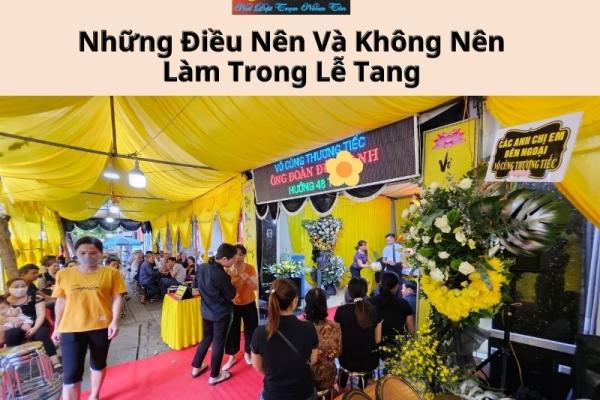 Những Điều Nên Và Không Nên Làm Trong Lễ Tang